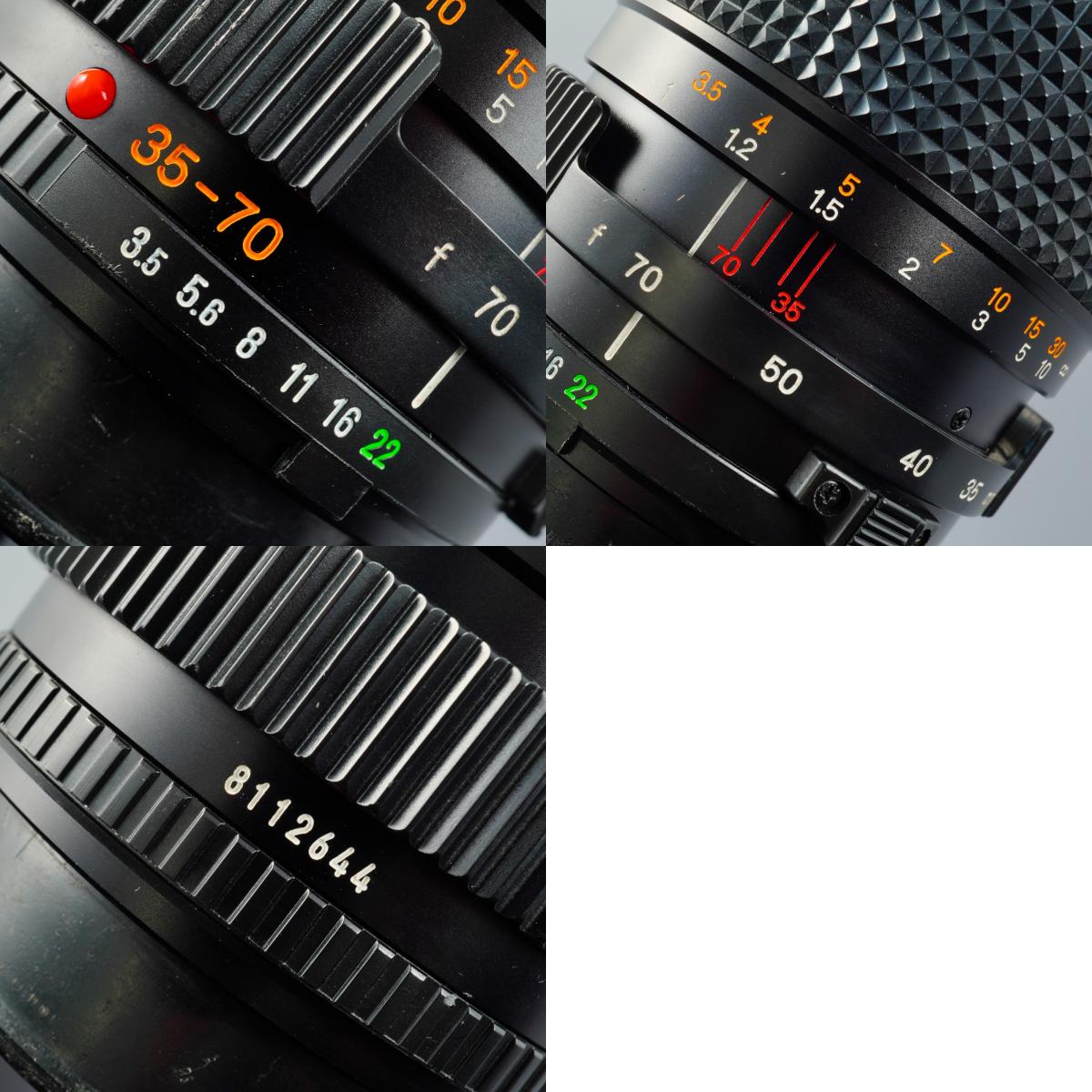 MINOLTA MD ZOOM 35-70mm F/3.5 ズームレンズ