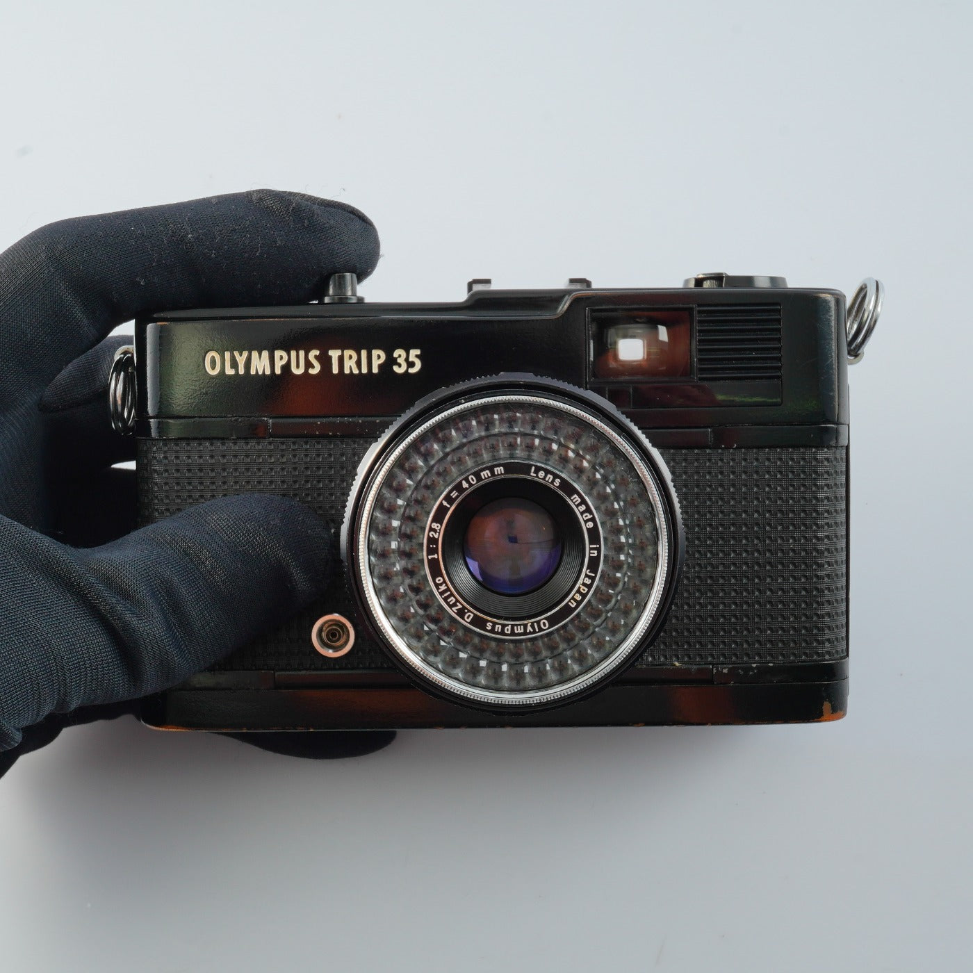 [Gewartet] OLYMPUS TRIP 35 40mm F/2.8 Schwarze Kompaktkamera