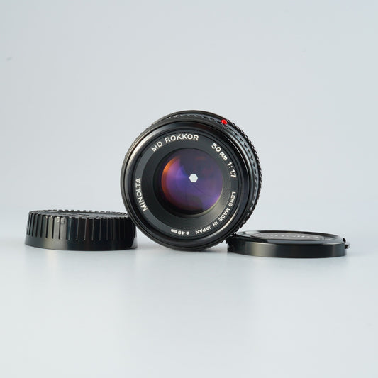 MINOLTA MD ROKKOR 50mm F/1.7 単焦点レンズ
