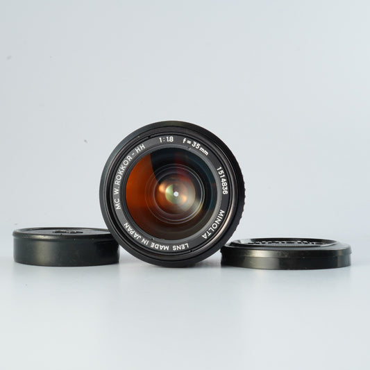 MINOLTA MC W.ROKKOR HH 35mm F/1.8 単焦点レンズ