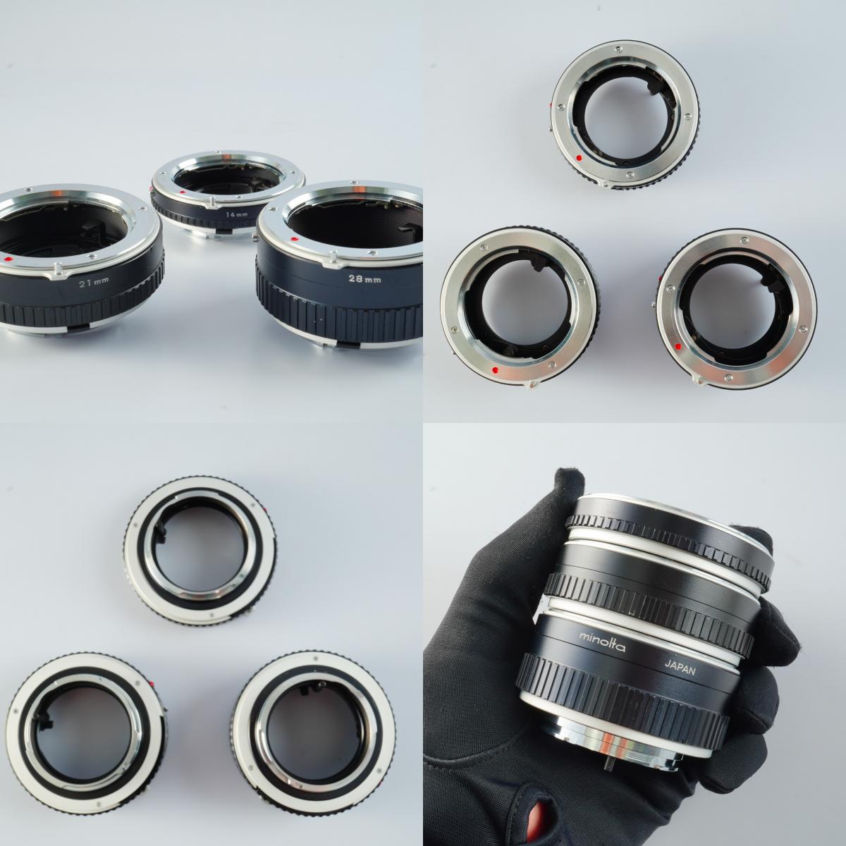 MINOLTA MC Macro Rokkor-QF 50mm F/3.5 + 14mm 21mm 28mm Extension Tube マクロレンズ