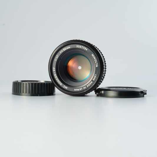 MINOLTA MC ROKKOR-PF 50mm F/1.7 単焦点レンズ