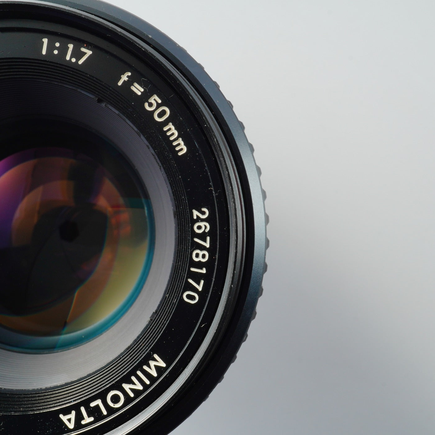 MINOLTA MC ROKKOR-PF 50mm F/1.7 単焦点レンズ