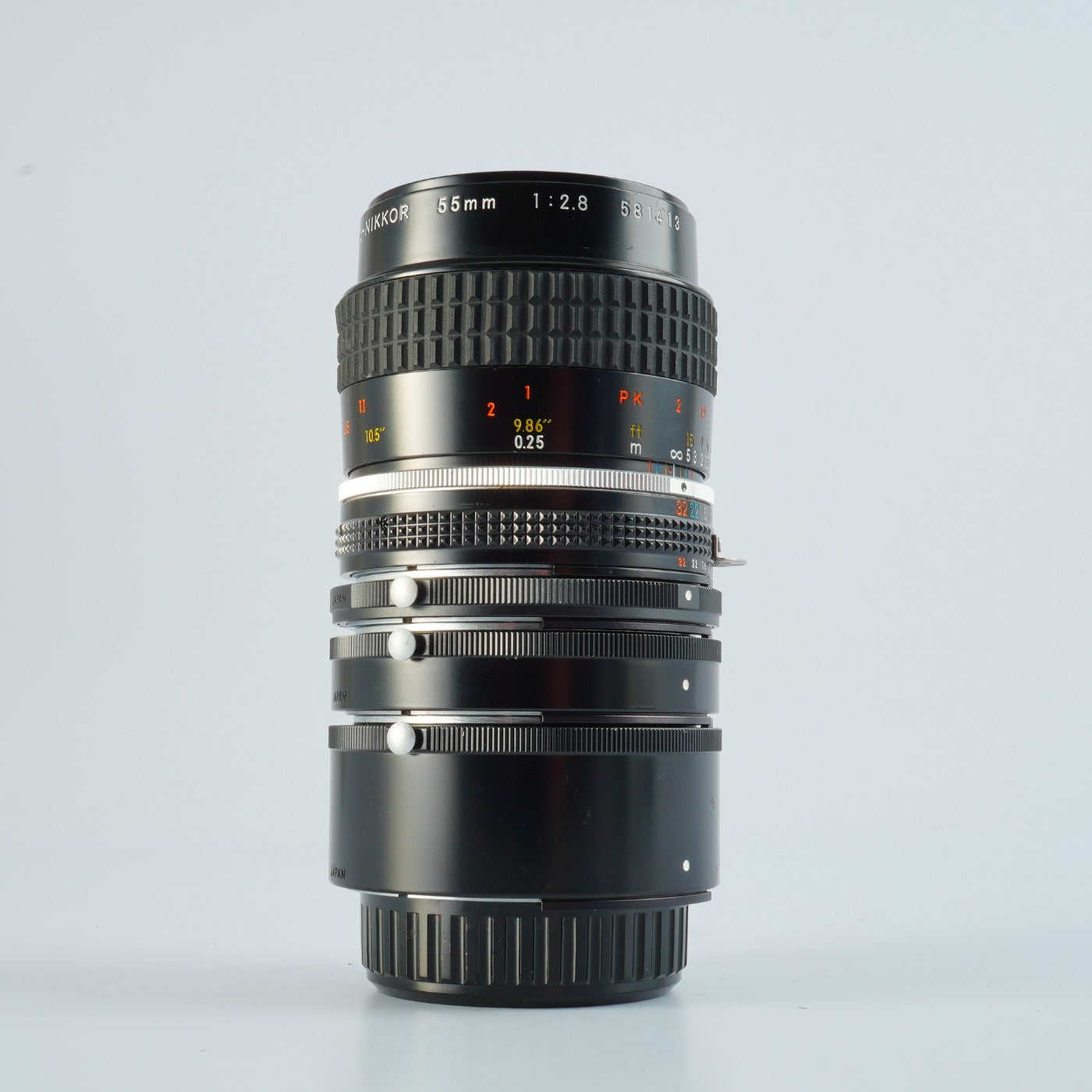 Nikon Ai-s Micro NIKKOR 55mm F/2.8 + PK-13-12-11A マクロレンズ