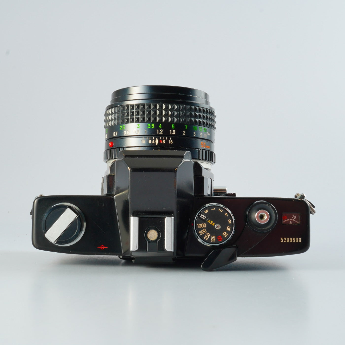 【Serviced & Tested】 MINOLTA SR505 Black + MC ROKKOR-PF 50mm F/1.7 MF フィルム一眼レフカメラ