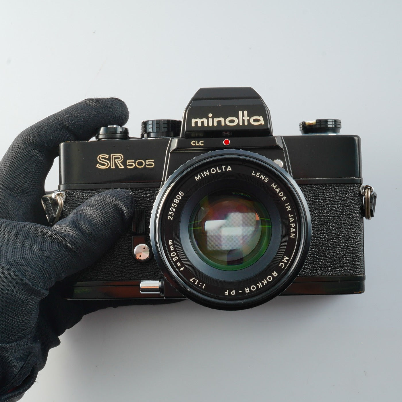 【Serviced & Tested】 MINOLTA SR505 Black + MC ROKKOR-PF 50mm F/1.7 MF フィルム一眼レフカメラ