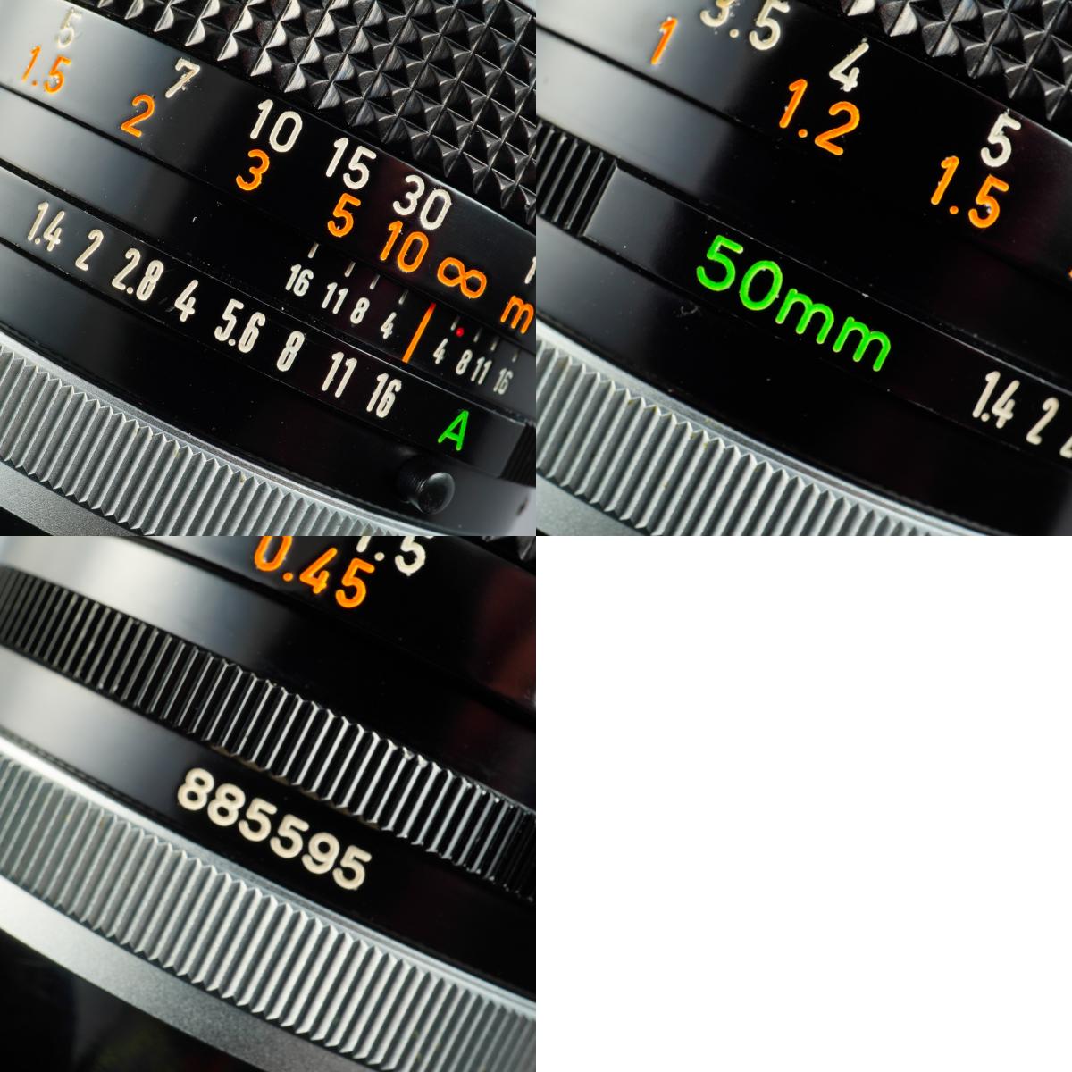 Canon FD 50mm F/1.4 S.S.C. A mark 単焦点レンズ