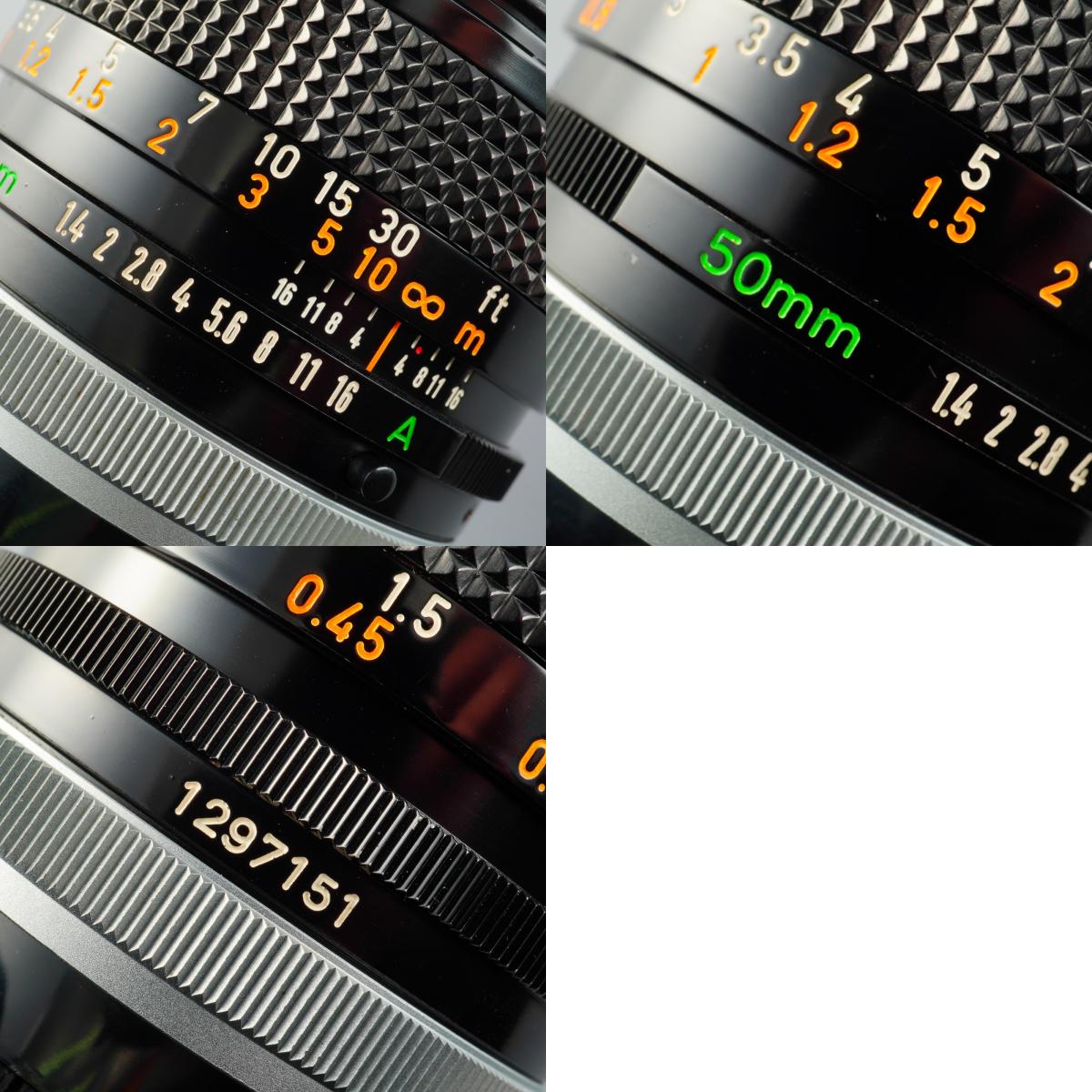 Canon FD 50mm F/1.4 S.S.C. A mark 単焦点レンズ