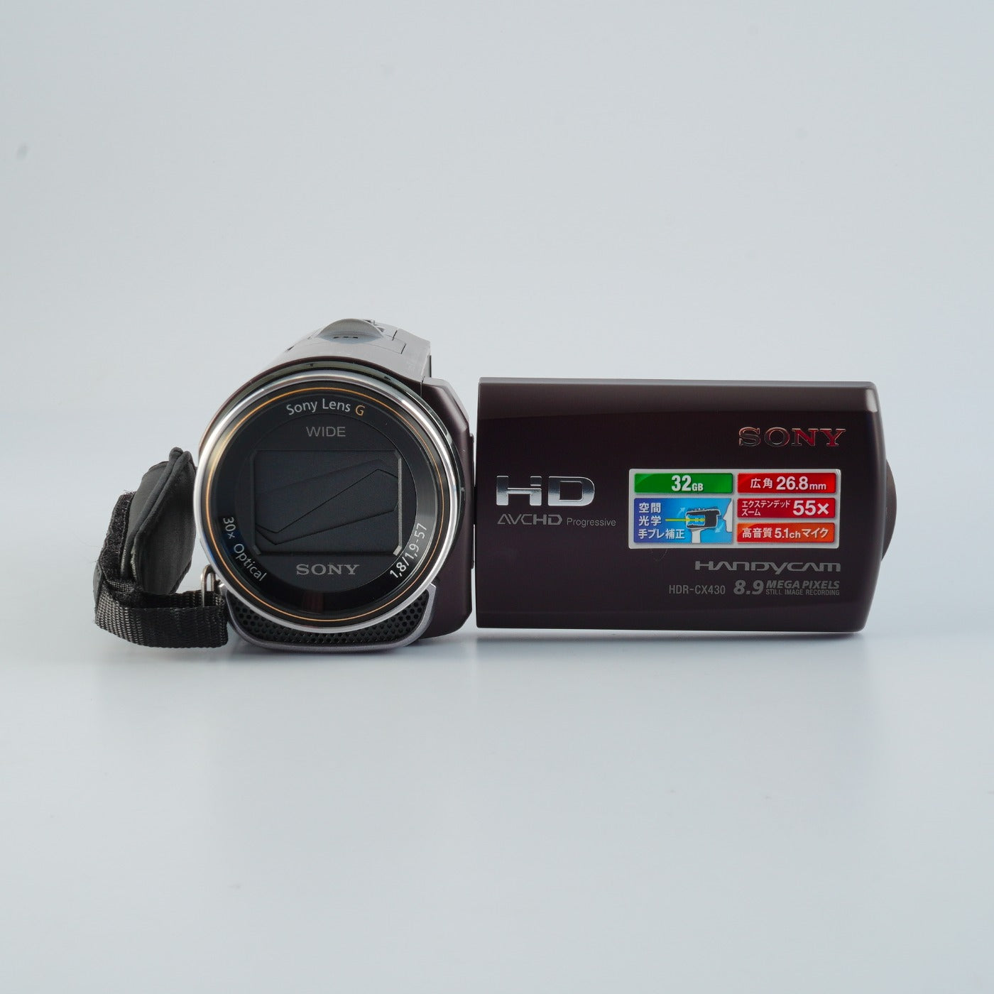 SONY HDR-CX430V Violet デジタルムービーカメラ