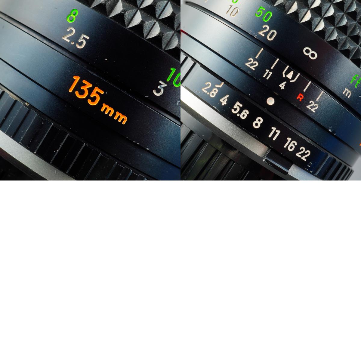 MINOLTA MC TELE ROKKOR PF 135mm F/2.8 単焦点レンズ