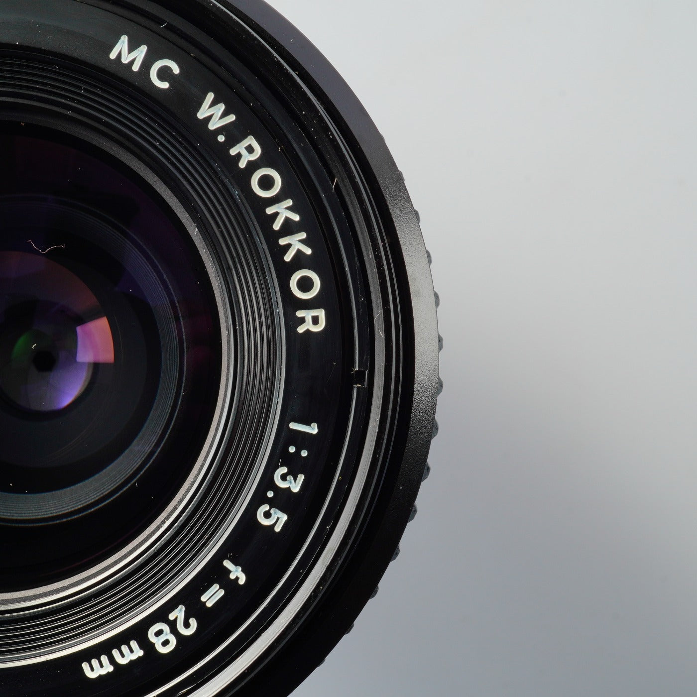 MINOLTA MC W.ROKKOR 28mm F/3.5 単焦点レンズ