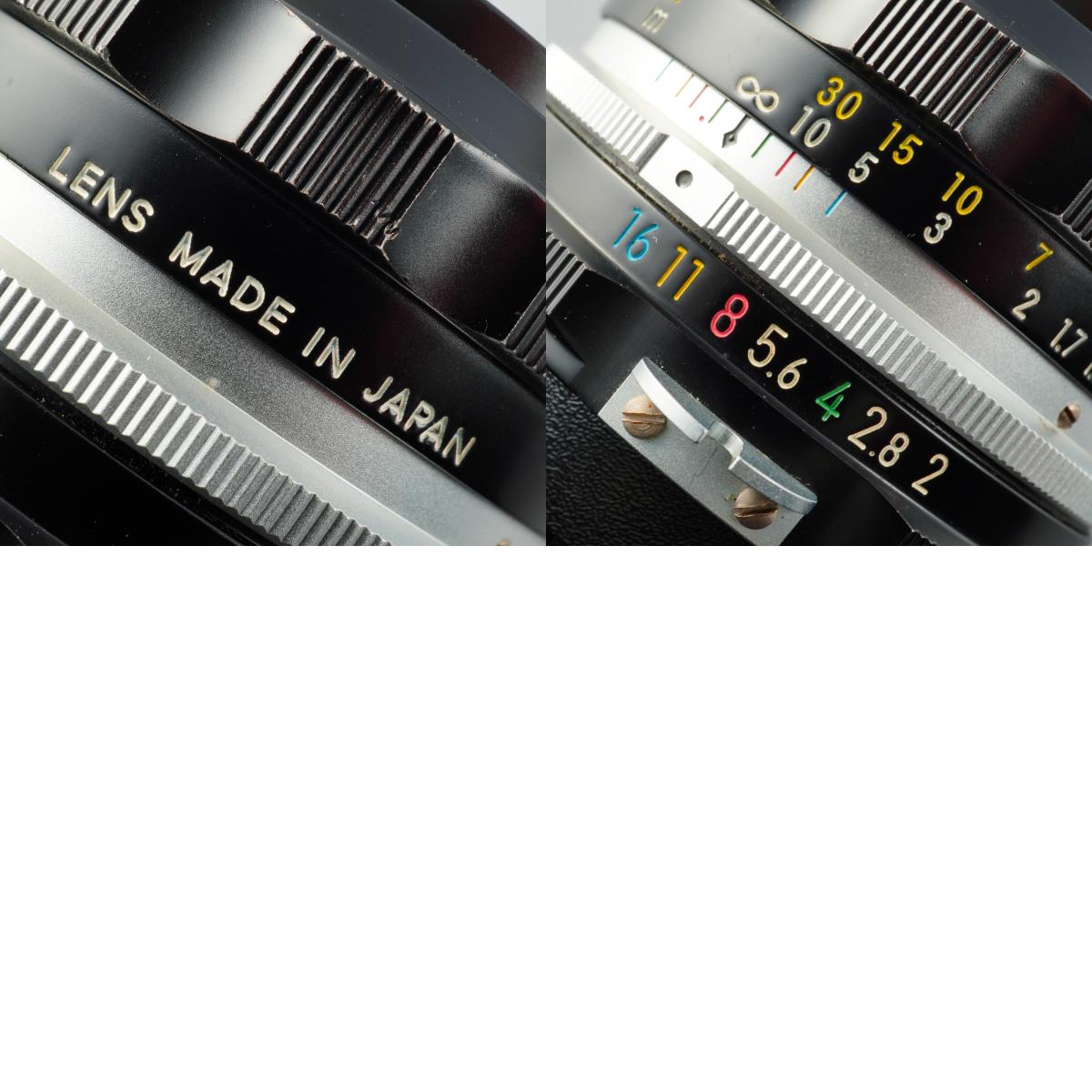 Nikon NIKKOR-H.C AUTO 50mm f/2 非Ai 単焦点レンズ