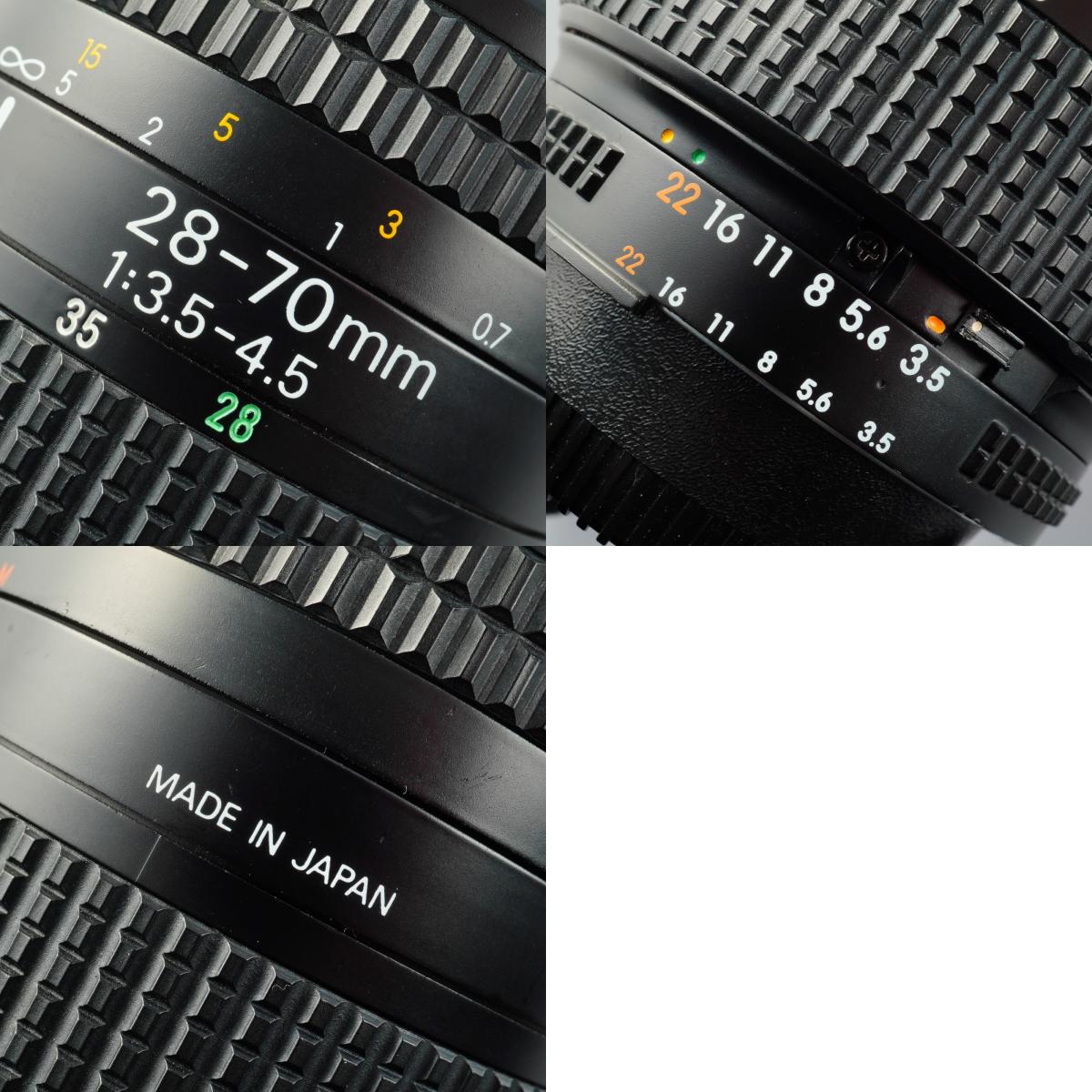 Nikon AF NIKKOR 28-70mm F/3.5-4.5 ズームレンズ