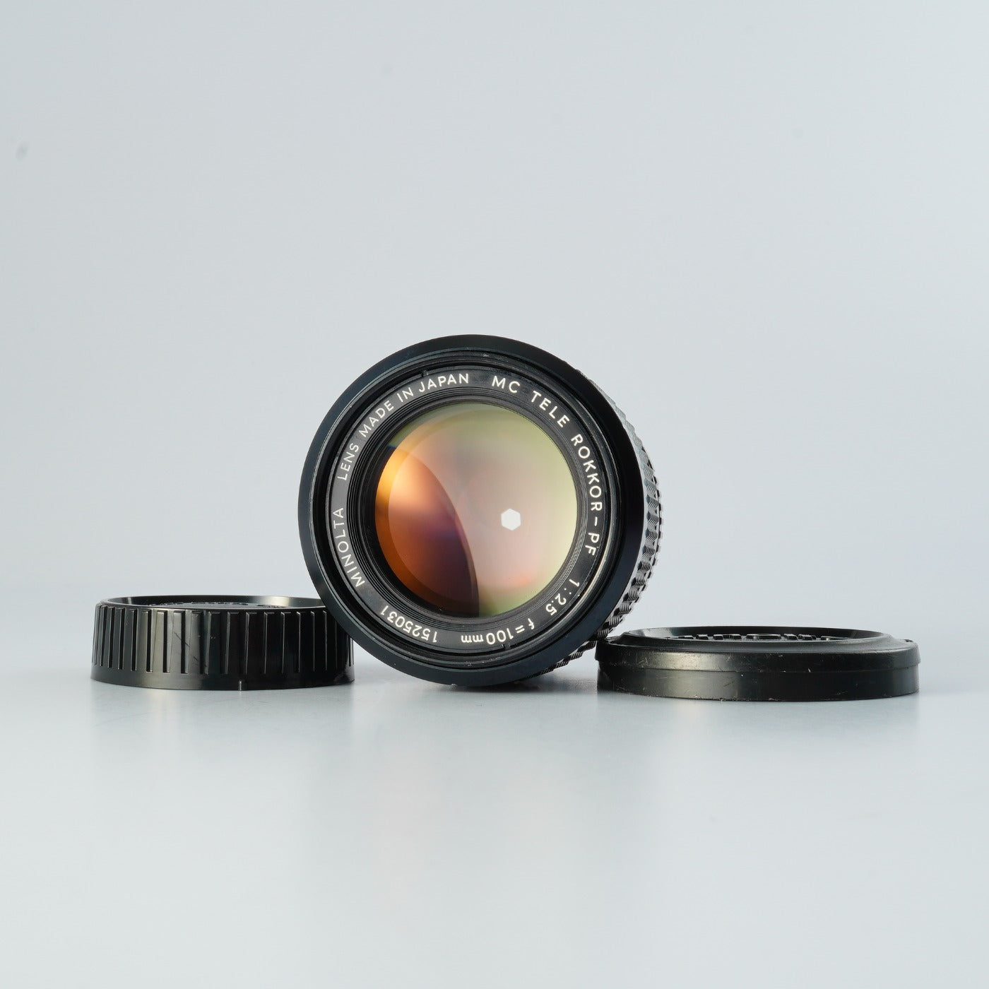 MINOLTA MC TELE ROKKOR PF 100mm F/2.5 prime lens
