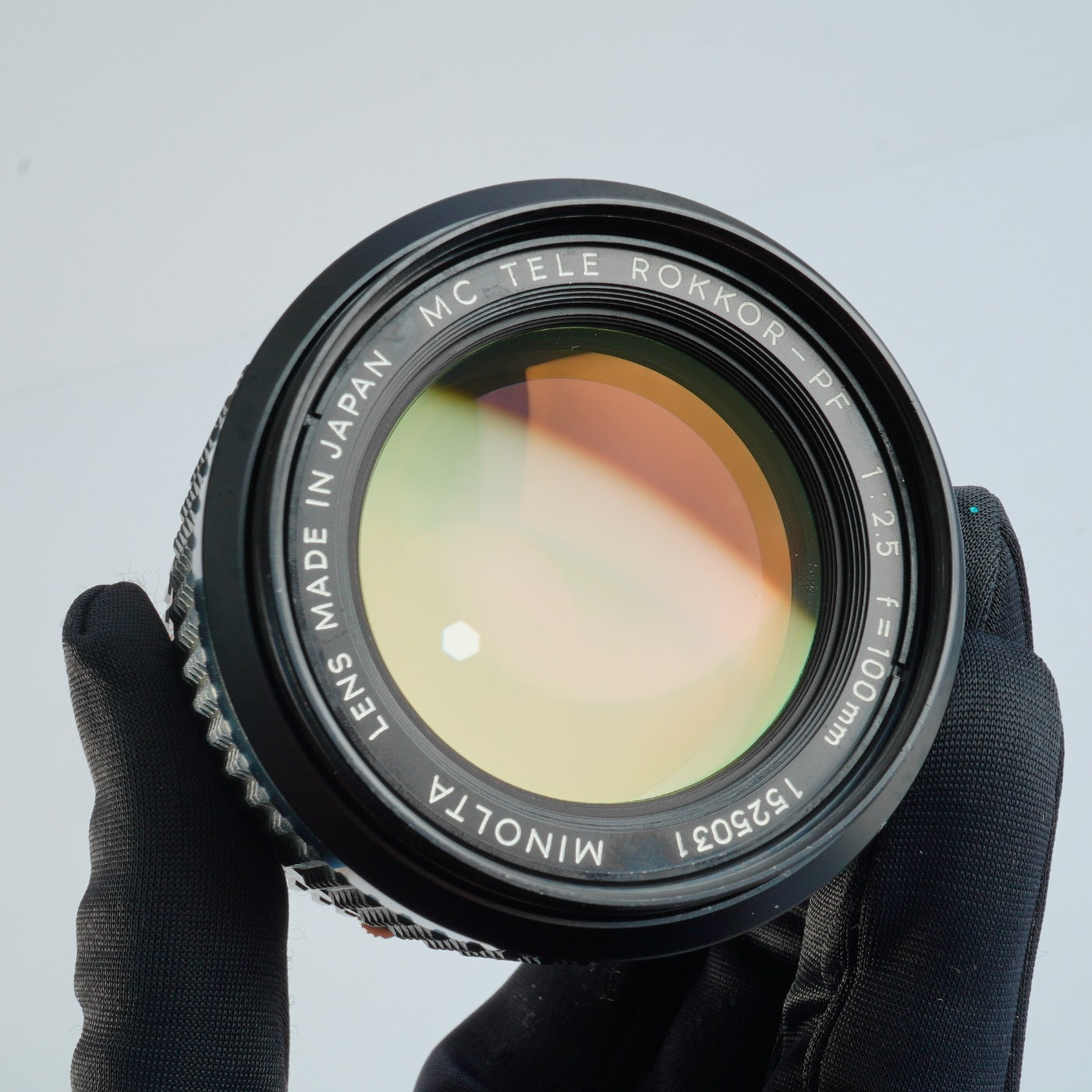 MINOLTA MC TELE ROKKOR PF 100mm F/2.5 prime lens