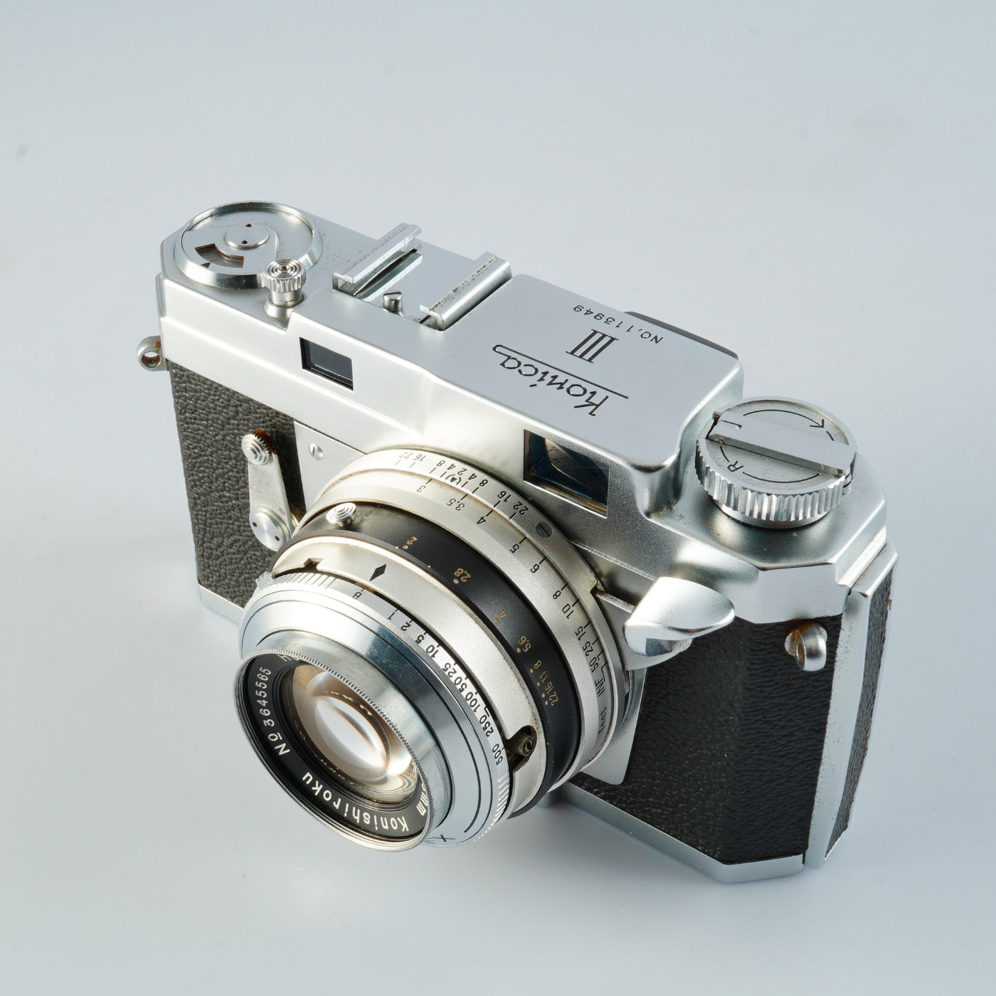 【Serviced & TESTED】 Konica III 48mm F/2 KONIRAPID レンジファインダーフィルムカメラ