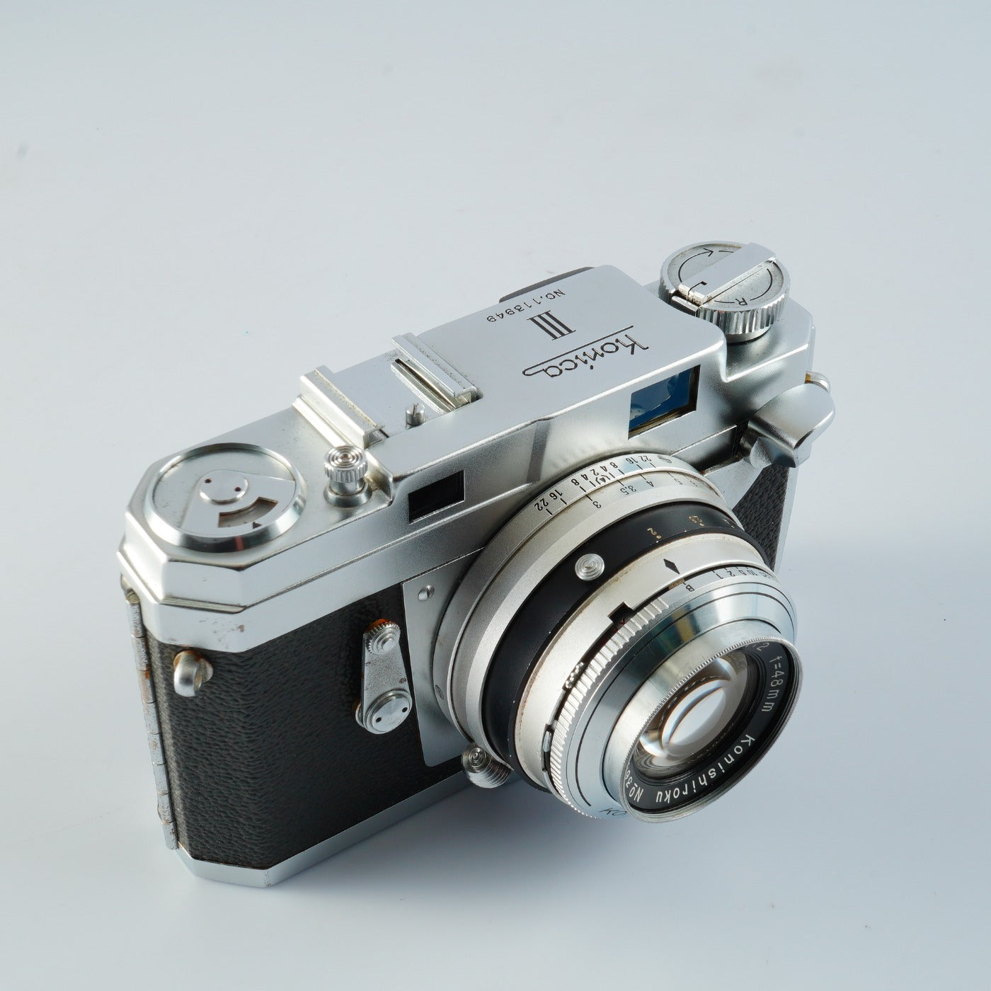 【Serviced & TESTED】 Konica III 48mm F/2 KONIRAPID レンジファインダーフィルムカメラ