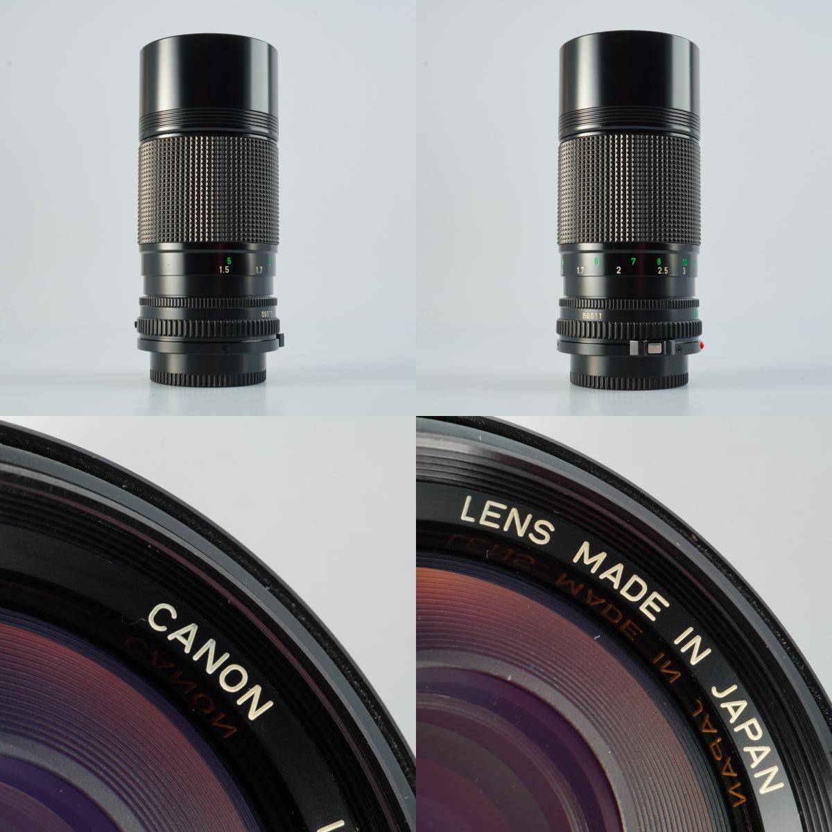 Canon New FD 50mm F/1.4 + 70-150mm F/4.5 + 200mm F/4 単焦点レンズ