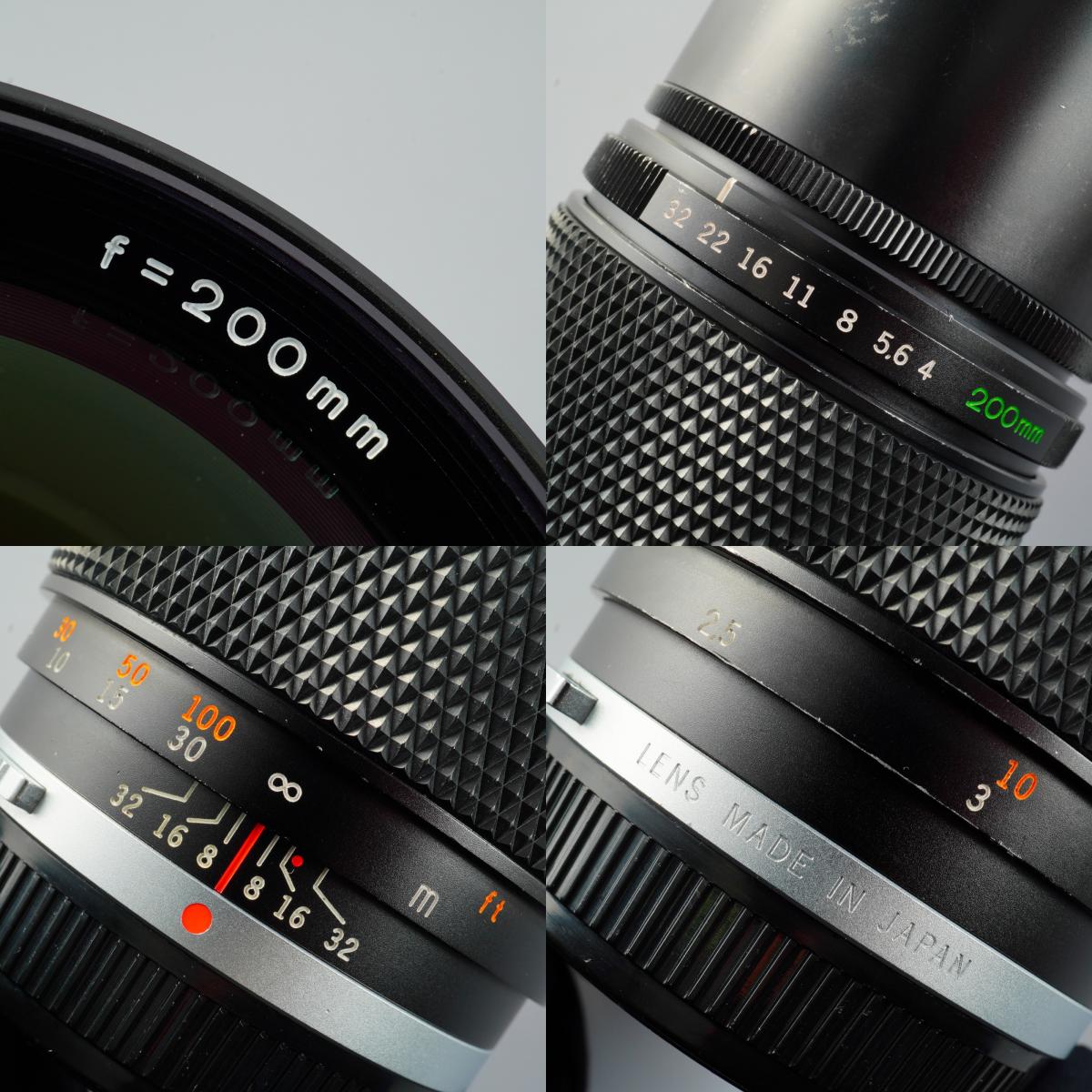 OLYMPUS OM-SYSTEM ZUIKO MC AUTO-T 200mm F/4 単焦点レンズ