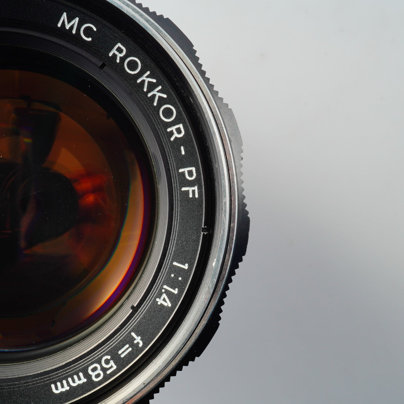 MINOLTA MC ROKKOR-PF 58mm F/1.4 prime lens