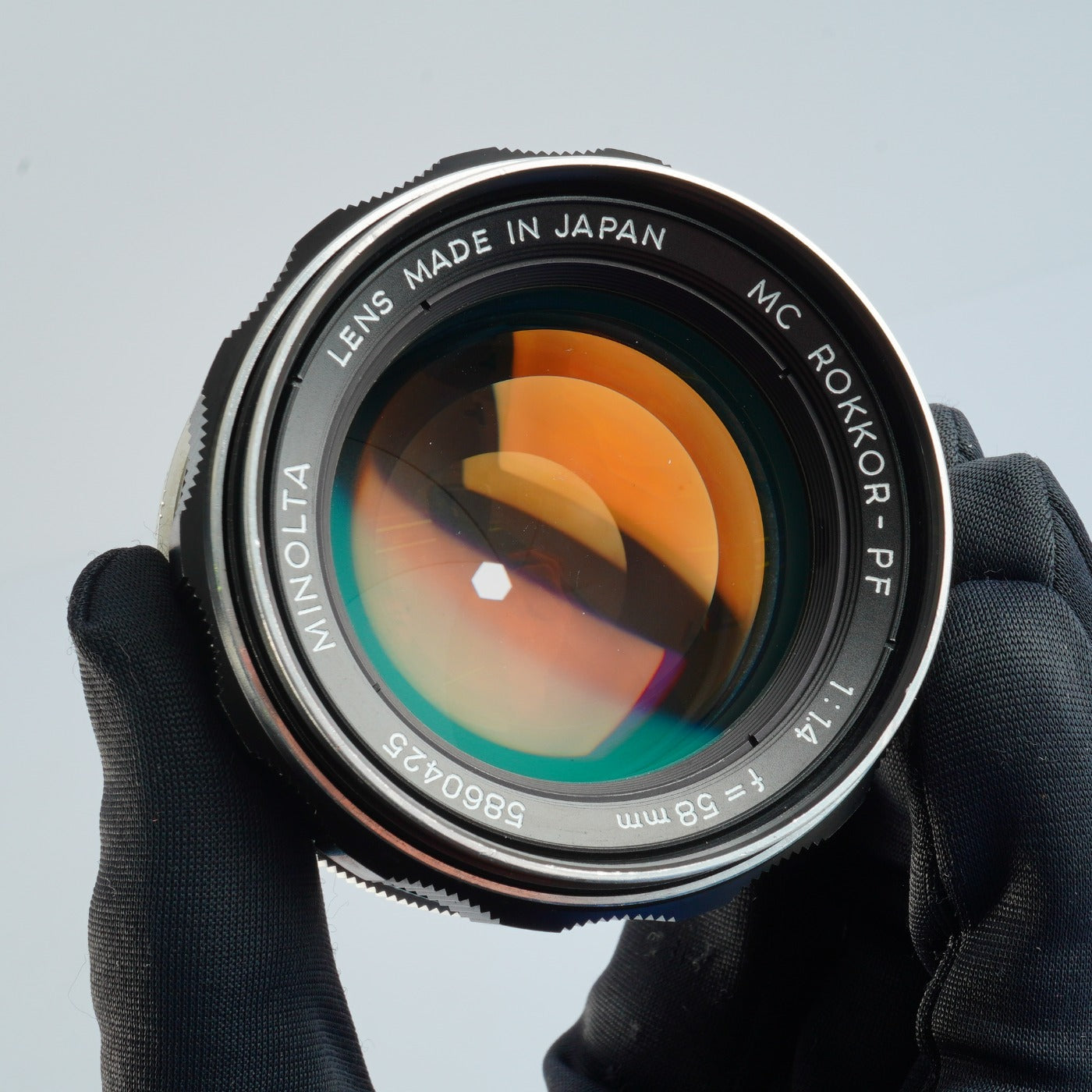 MINOLTA MC ROKKOR-PF 58mm F/1.4 prime lens