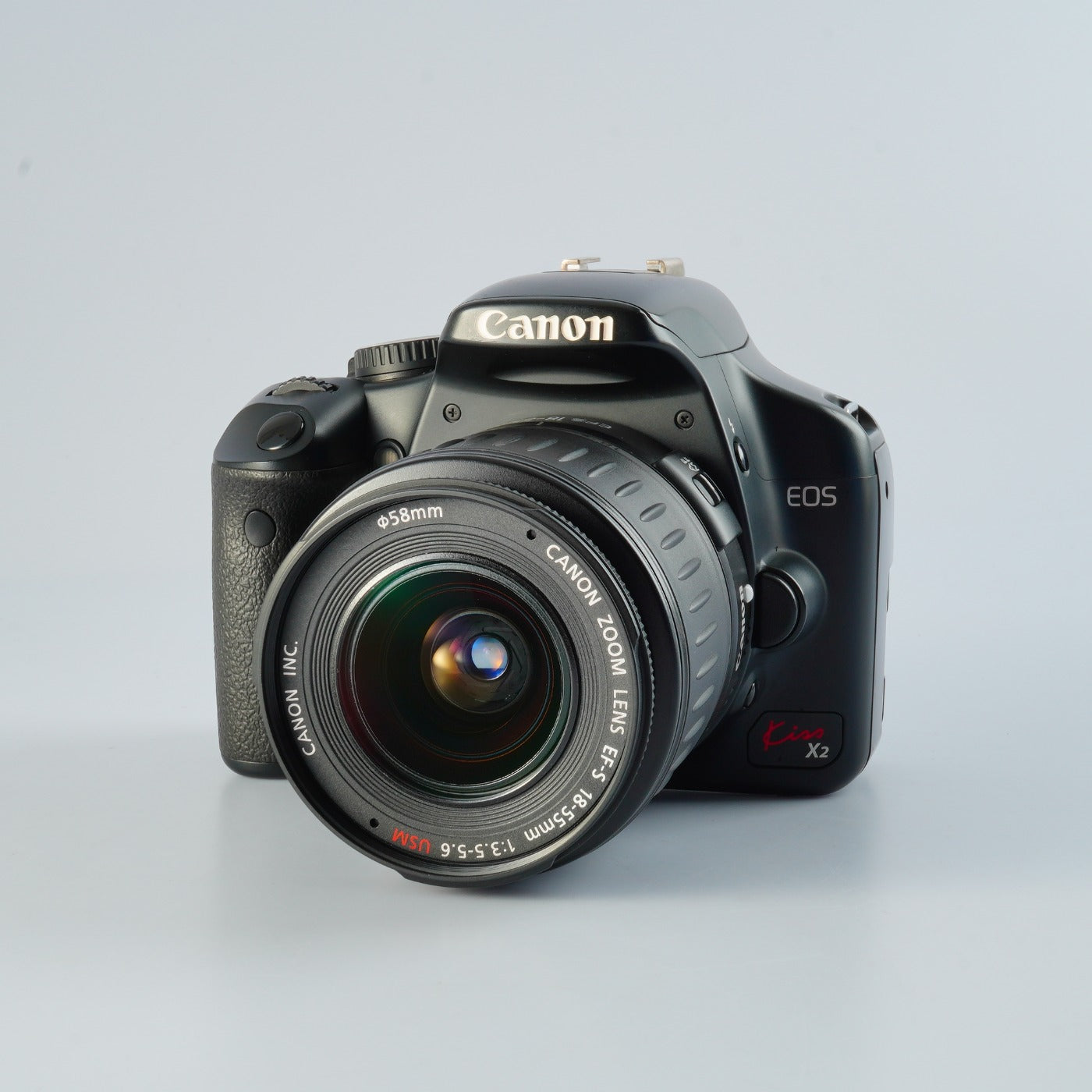 Canon EOS Kiss X2 ( Rebel XSi ) + EF-S 18-55mm F3.5-5.6 USM + SD 4GB デジタル一眼レフカメラ