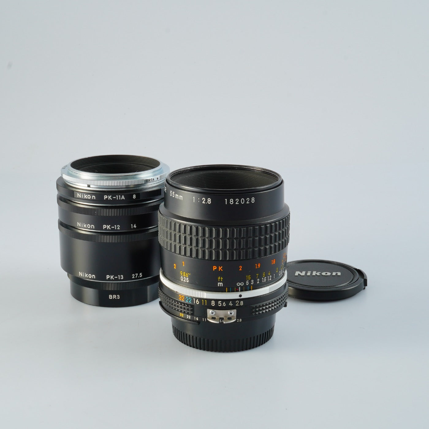 Nikon Ai-s Micro NIKKOR 55mm F/2.8 + PK-13-12-11A マクロレンズ