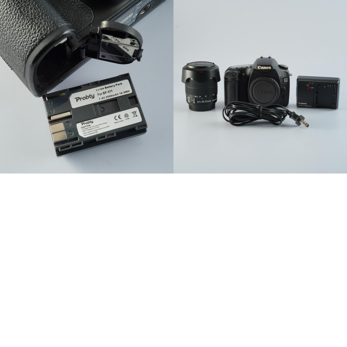 Canon EOS 30D + EF-S 18-55mm F/3.5-5.6 IS + CF 2GB デジタル一眼レフカメラ