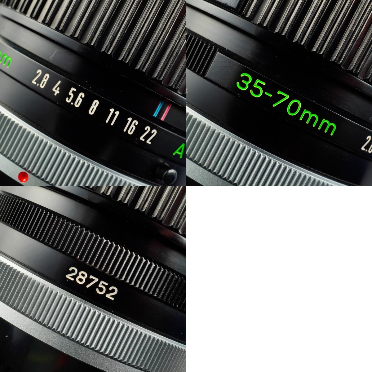 Canon FD 35-70mm F/2.8-3.5 S.S.C. ズームレンズ