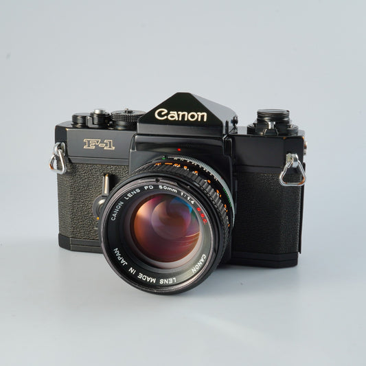 【Serviced & TESTED】 Canon F-1 Early Model + FD 50mm F/1.4 S.S.C. MF フィルム一眼レフカメラ