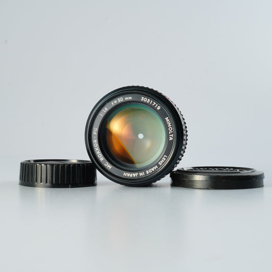 MINOLTA MC ROKKOR-PG 50mm F/1.4 単焦点レンズ