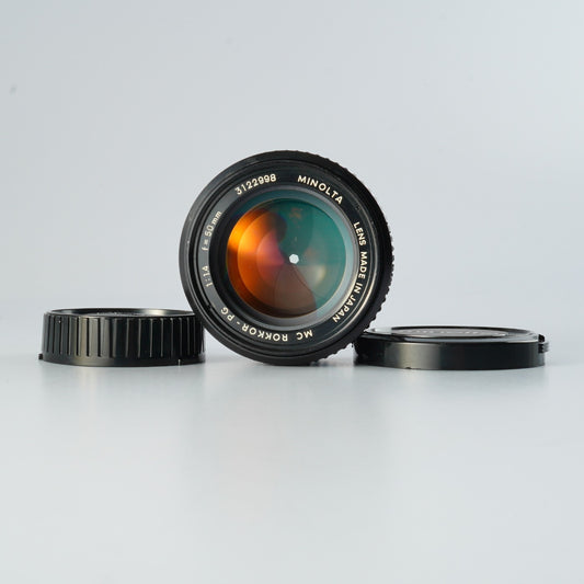 MINOLTA MC ROKKOR-PG 50mm F/1.4 単焦点レンズ