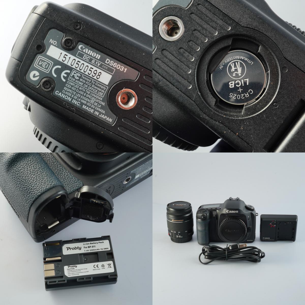 Canon EOS 10D ＋ EF 28-80mm F/3.5-5.6 Ⅴ + CF 2GB デジタル一眼レフカメラ