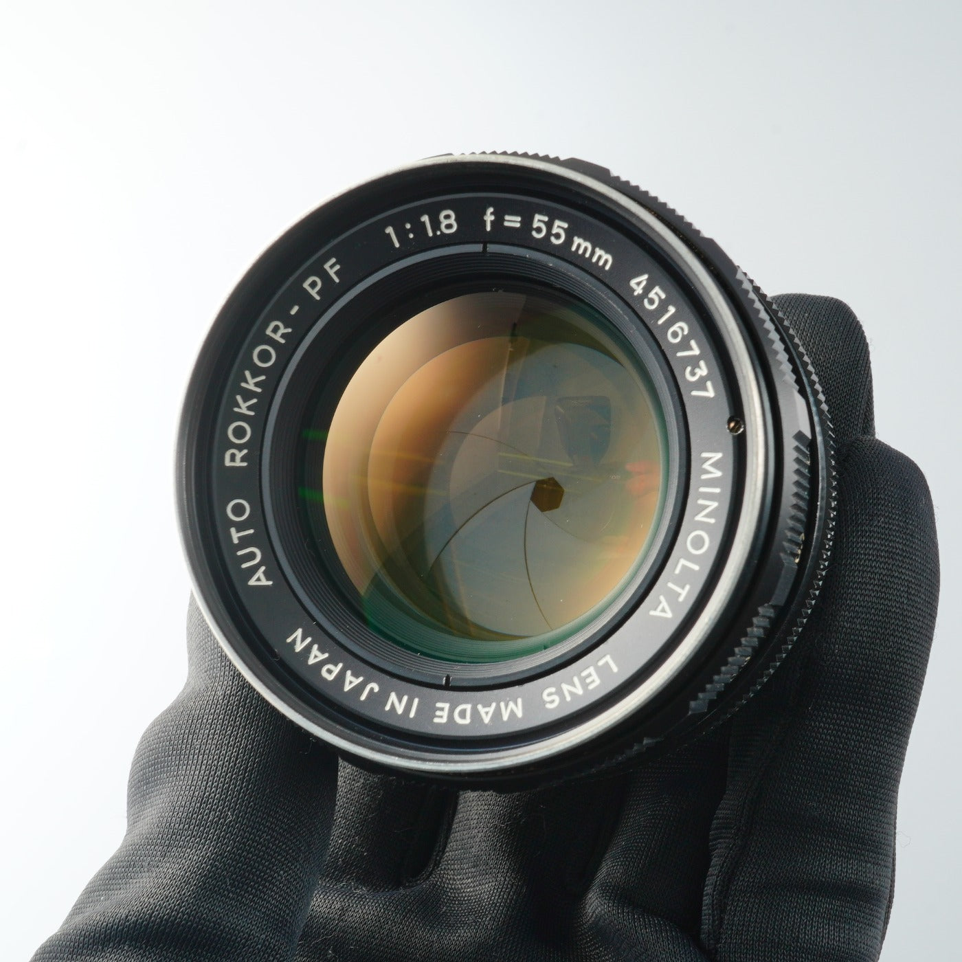 MINOLTA AUTO ROKKOR-PF 55mm F/1.8 prime lens
