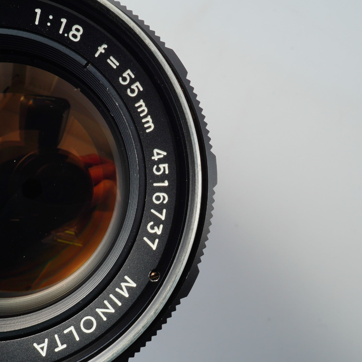 MINOLTA AUTO ROKKOR-PF 55mm F/1.8 prime lens