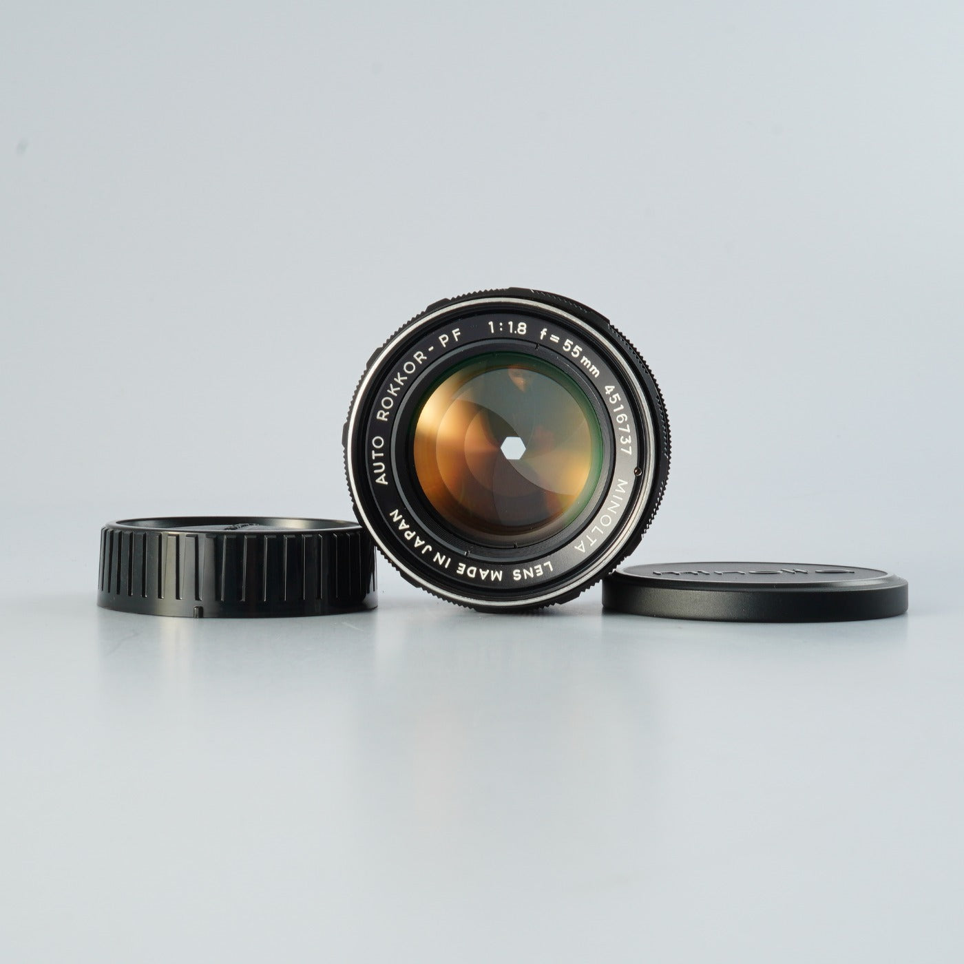 MINOLTA AUTO ROKKOR-PF 55mm F/1.8 prime lens