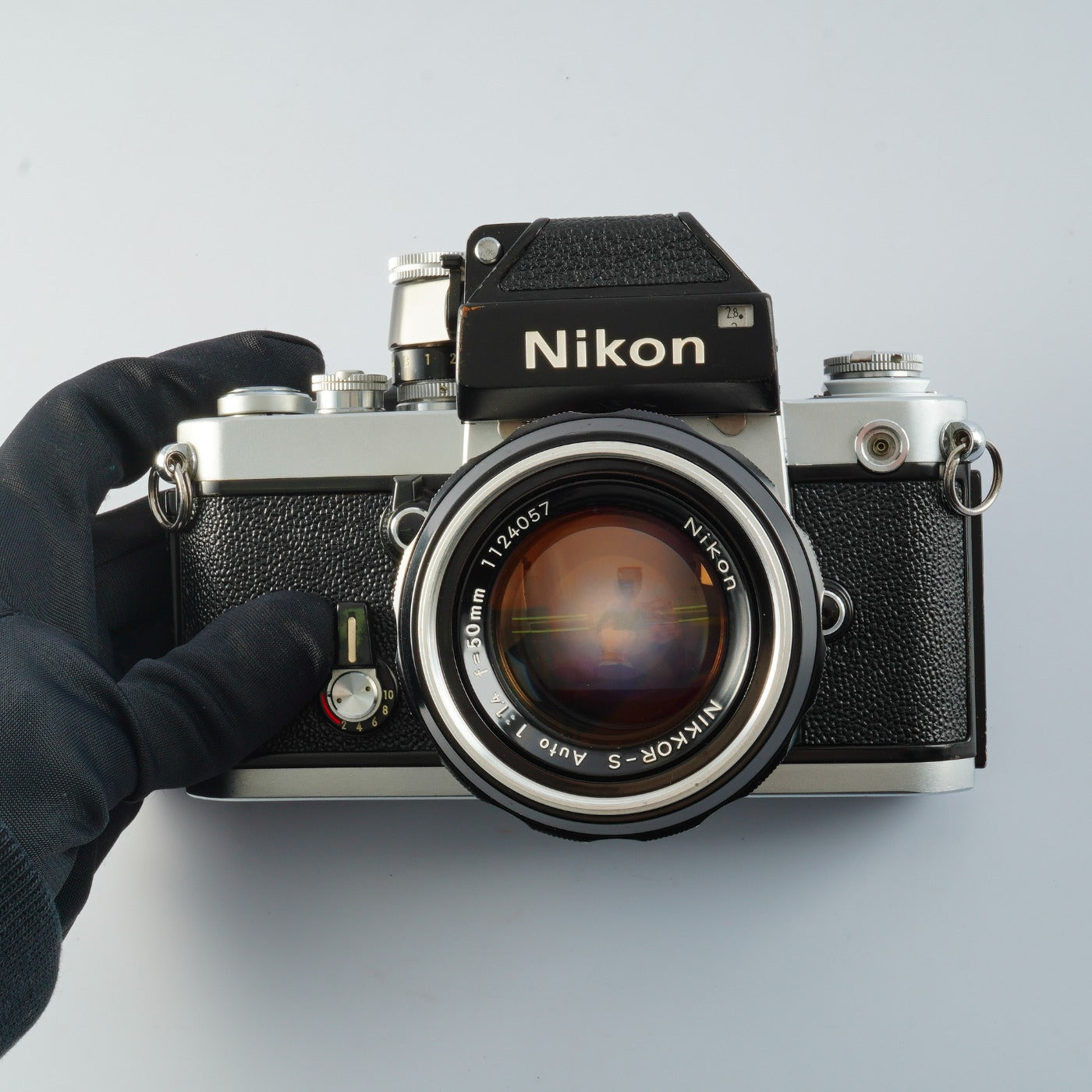 [Überholt] Nikon F2 Photomic DP-1 Silber + NIKKOR 50 mm F/1.4 MF Film-Spiegelreflexkamera