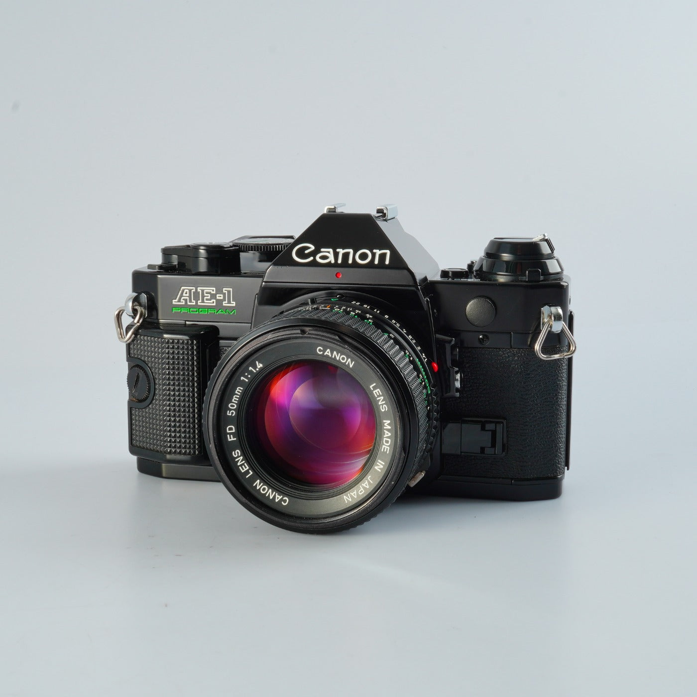 【CLA’d】 Canon AE-1 Program + New FD 50mm F/1.4 MF フィルム一眼レフカメラ