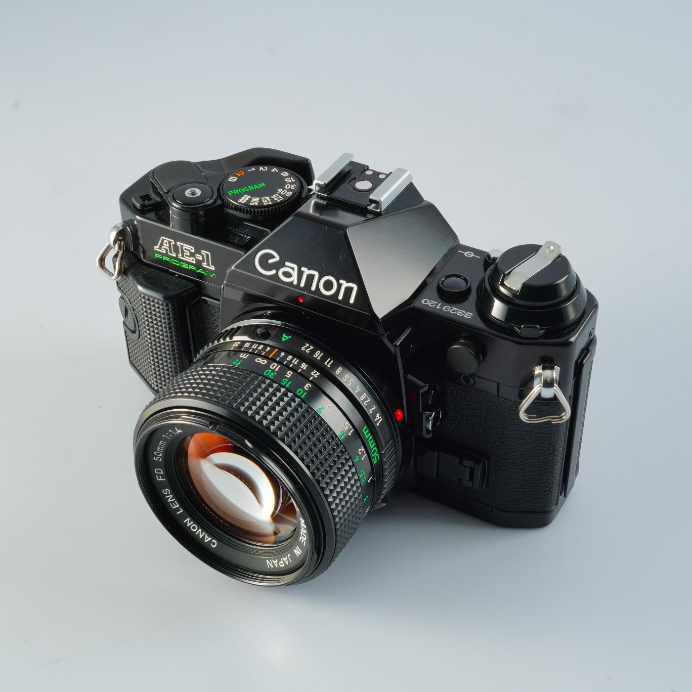 【CLA’d】 Canon AE-1 Program + New FD 50mm F/1.4 MF フィルム一眼レフカメラ