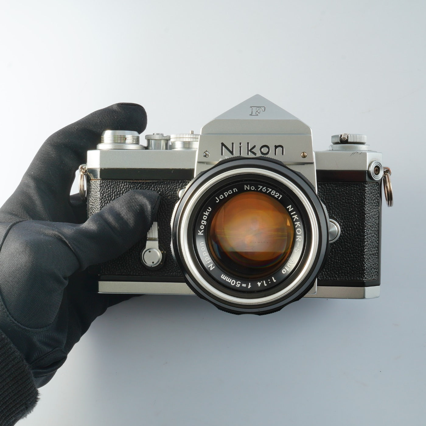 【Serviced】 Nikon F Eyelevel Early Model Silver + NIKKOR 50mm F/1.4 MF フィルム一眼レフカメラ