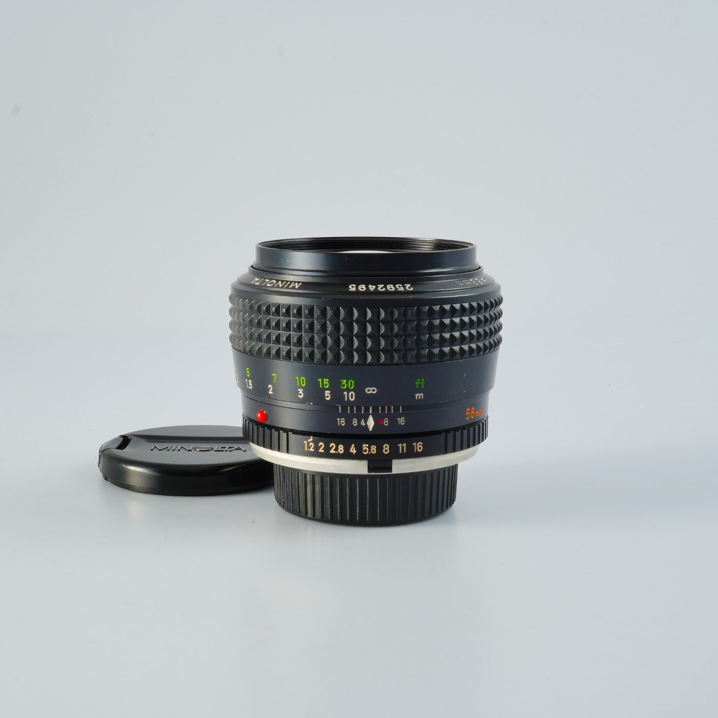 MINOLTA MC ROKKOR-PG 58mm F/1.2 prime lens