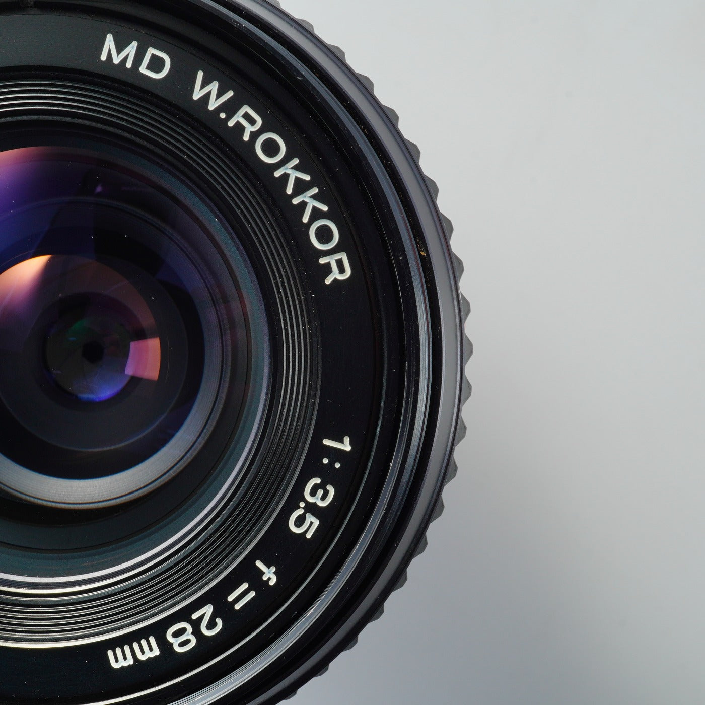 MINOLTA MD W.ROKKOR 28mm F/3.5 prime lens