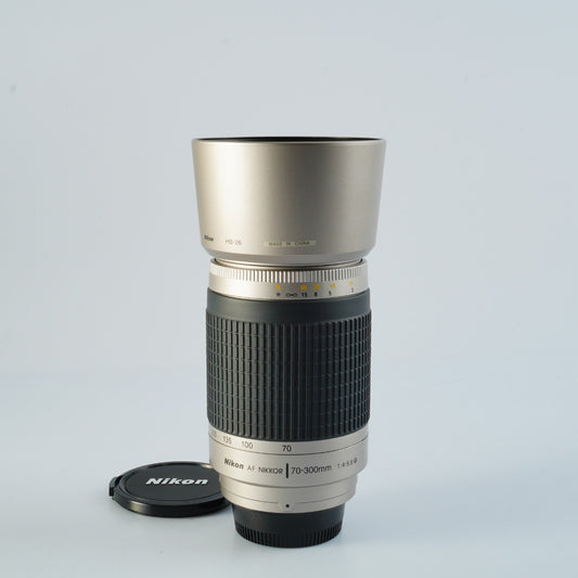 Nikon AF NIKKOR 70-300mm F/4-5.6 G Silver Zoom Lens