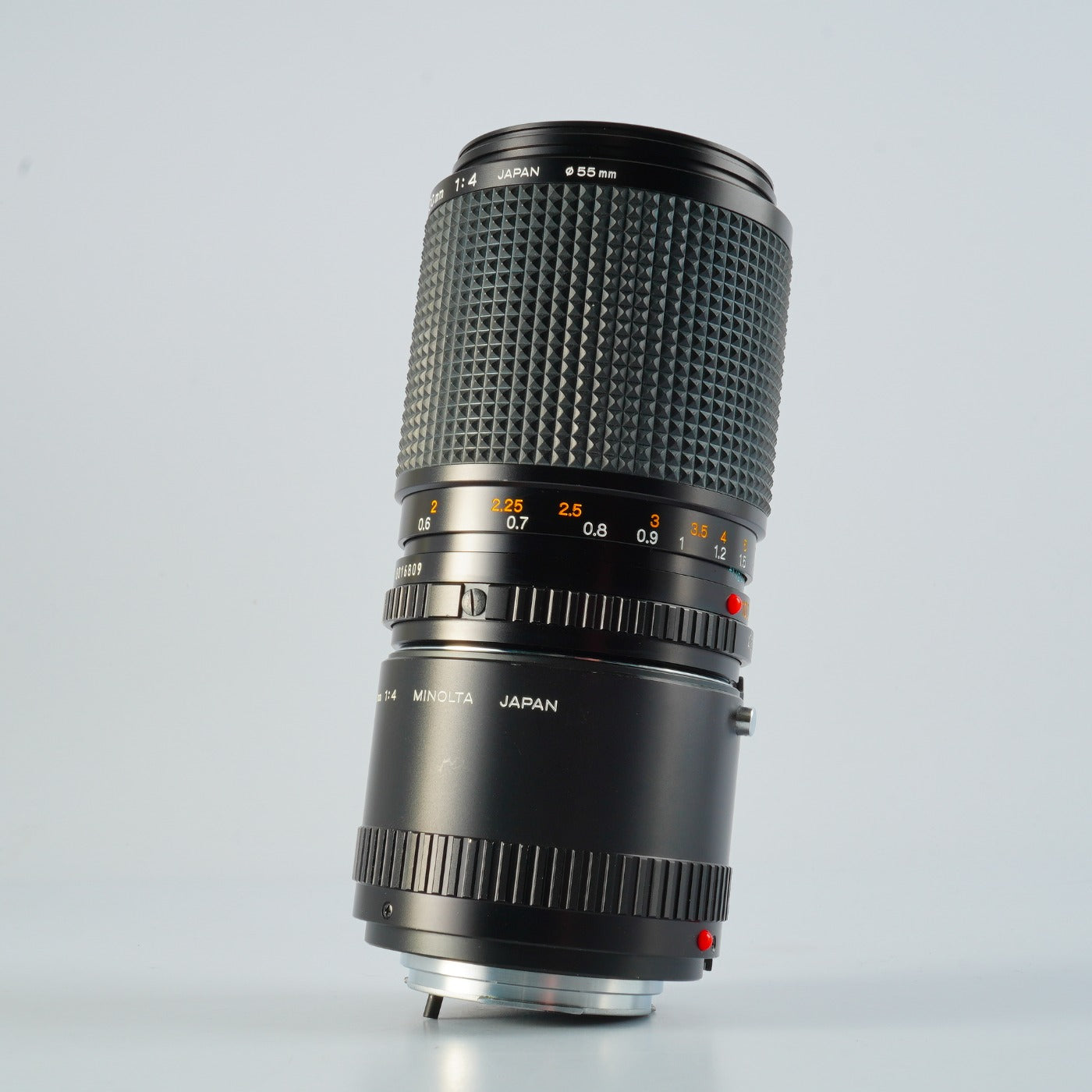 MINOLTA MD MACRO 100mm F/4 + 1:2-1:1 Extension Tube Prime Lens