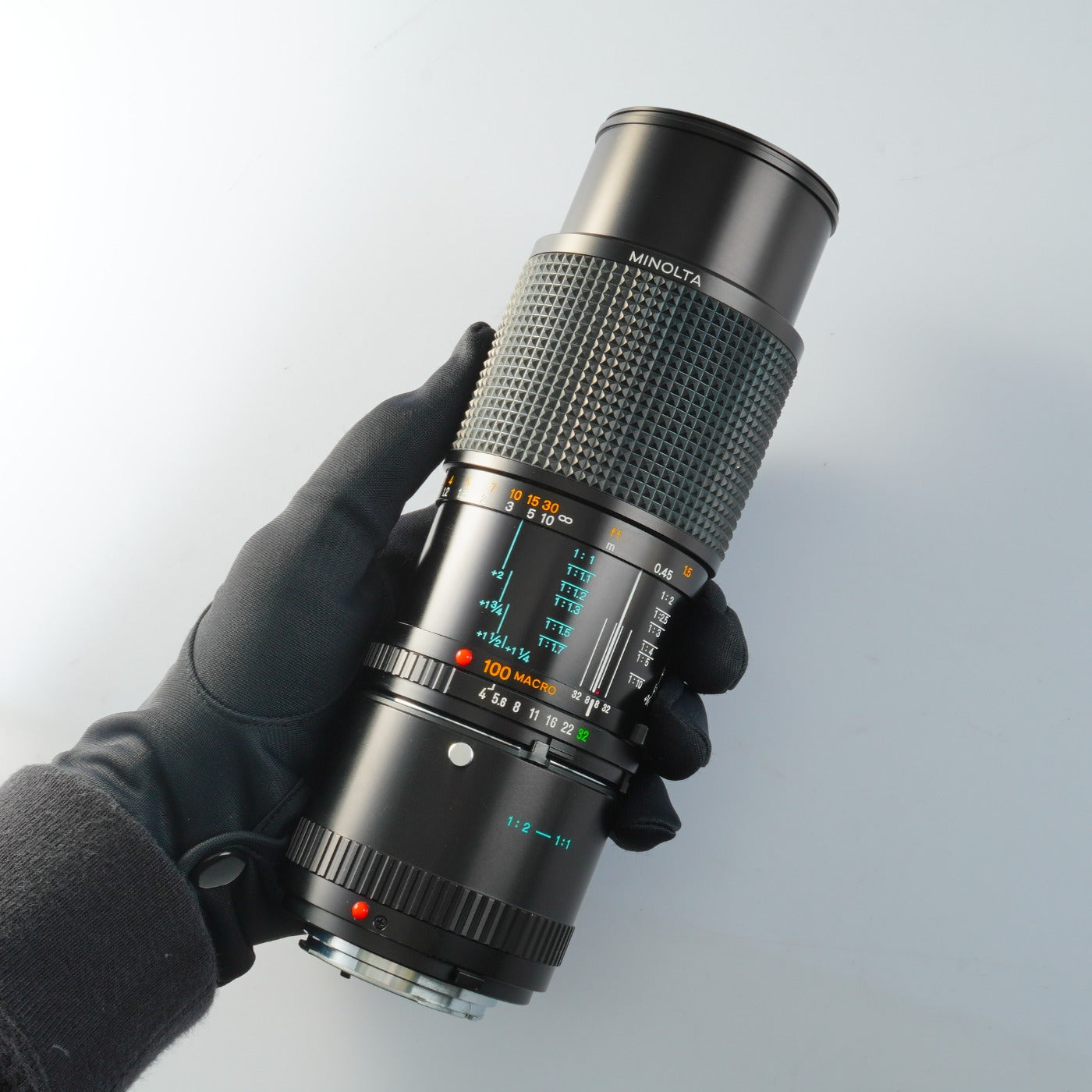 MINOLTA MD MACRO 100mm F/4 + 1:2-1:1 Extension Tube Prime Lens