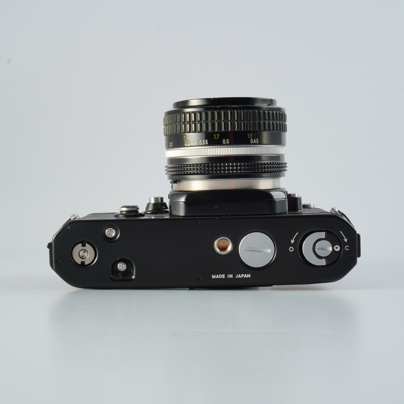 【SERVICED & TESTED】 Nikon F2 Photomic AS DP-12 Black + NIKKOR Ai 50mm F/1.4 + AR-1 MF フィルム一眼レフカメラ