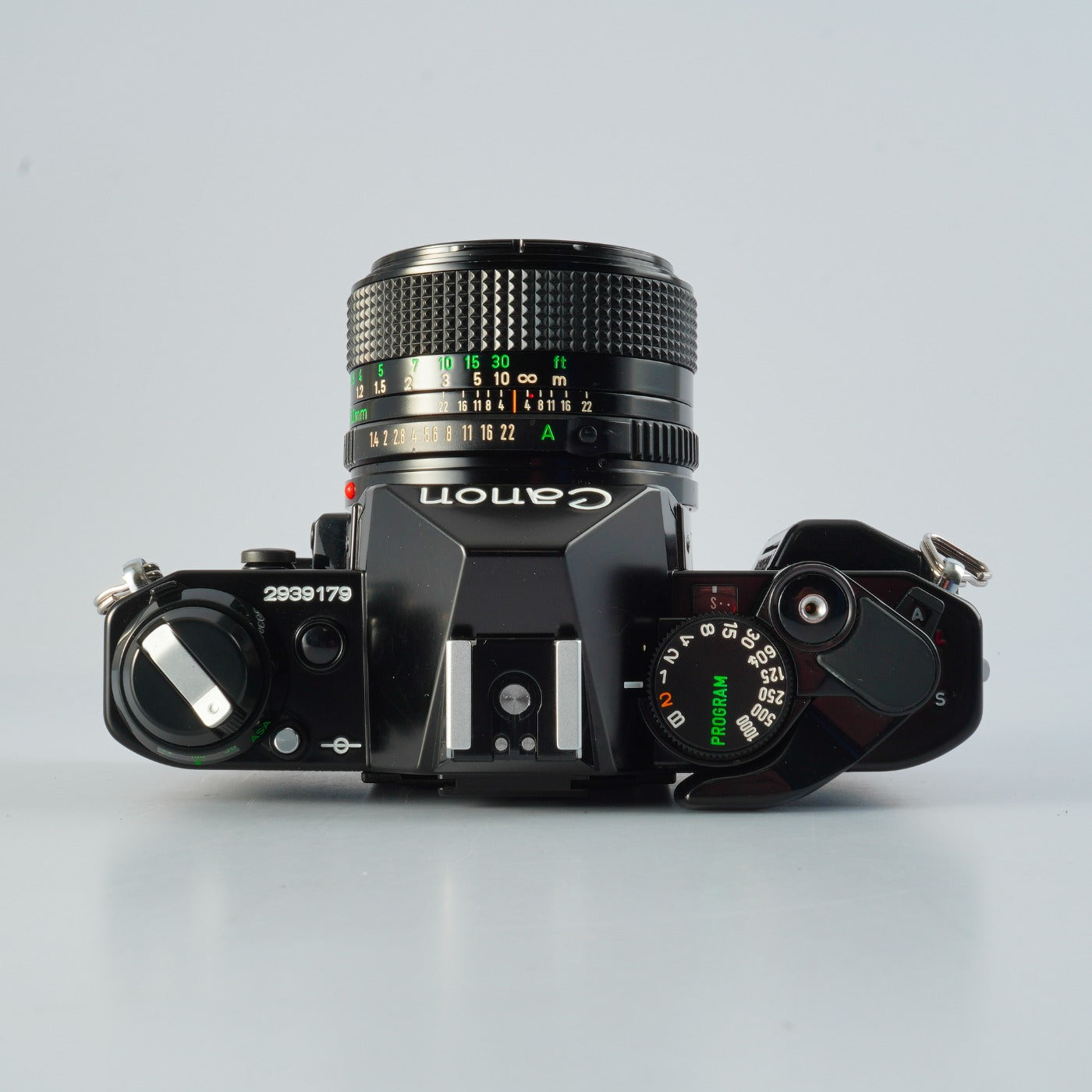 [SERVICED &amp; TESTED] Canon AE-1 Program Black + New FD 50mm F/1.4 MF Film SLR Camera