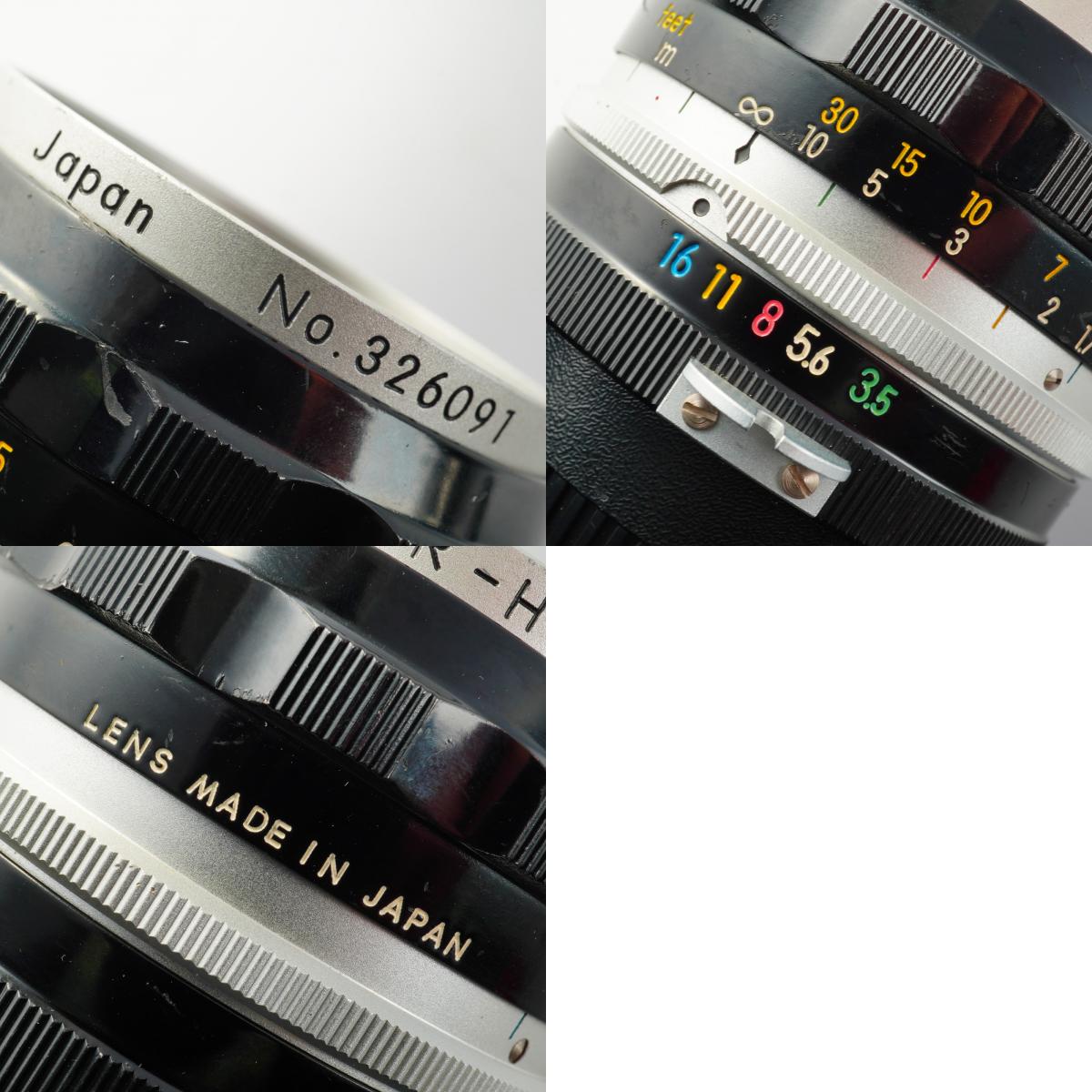 Nikon 非Ai NIKKOR-H Auto 2.8cm 28mm F/3.5 単焦点レンズ