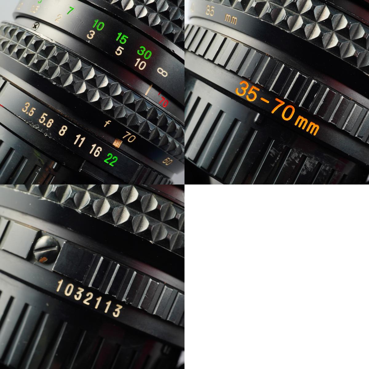 MINOLTA MD ZOOM ROKKOR 35-70mm F/3.5 ズームレンズ