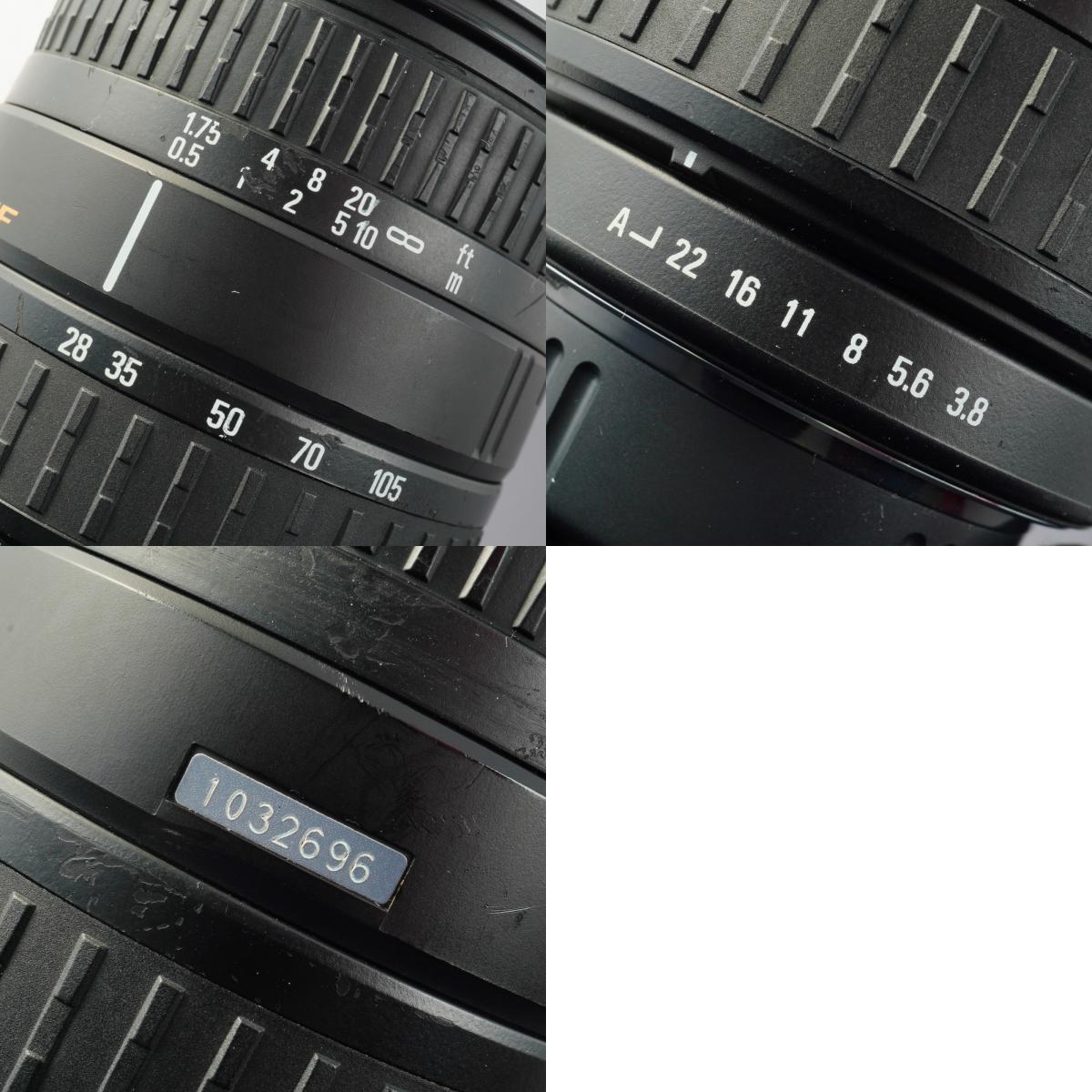 SIGMA 28-105mm F/3.8-5.6 UC-Ⅲ ASPHERICAL IF (Pentax K用) ズームレンズ